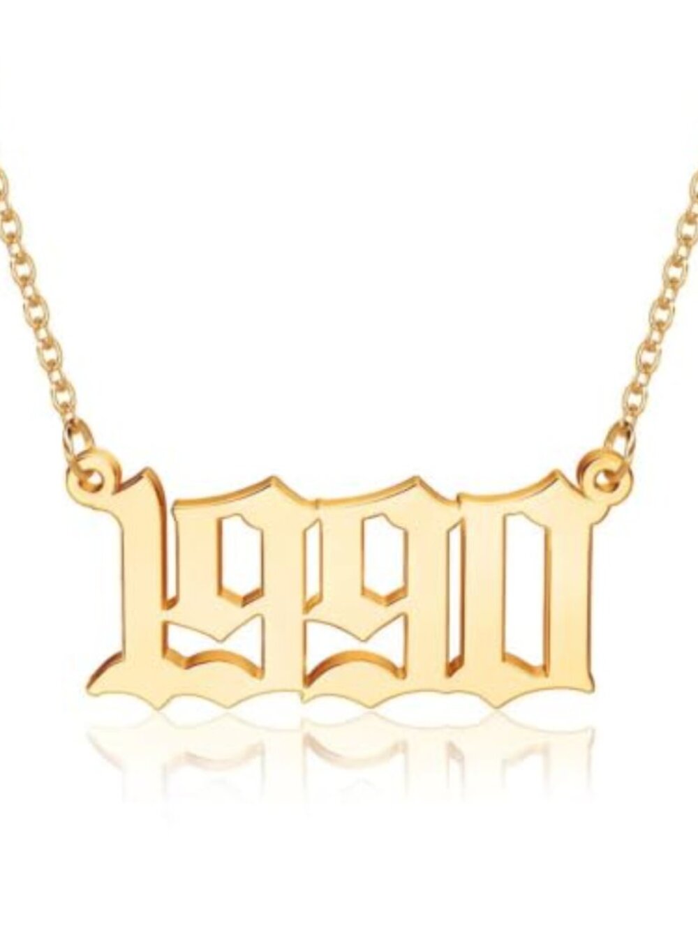 90s Accessories for Women Custom Birth Year Necklace 1970-2021 90s